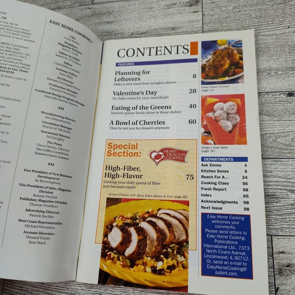 Easy Home Cooking Quick Simple Cooking Magazine Cookbook Booklet 2006 - Picture 2 of 10
